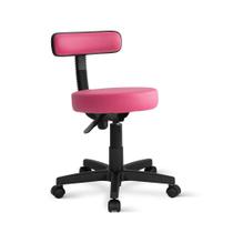 Cadeira Mocho Patti Giratória Universal Rosa - Flex Cadeiras