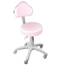 Cadeira Mocho Rosa Claro Base Cinza - ULTRA Móveis - Ultra Móveis Corporativo