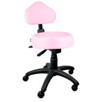 Cadeira Mocho Rosa Claro Ergonômico - ULTRA Móveis
