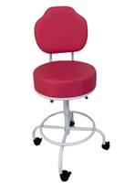 Cadeira mocho Rosa utilidades encosto e regulagem estetica