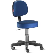 Cadeira Mocho Secretária Azul