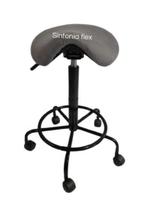 Cadeira mocho sela alta tatoo e cílios 65cm 75cm suede - veludo cinza Cadeira mocho sela alta tatoo e cílios 65cm 75cm suede - veludo cinza