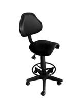 Cadeira Mocho Sela Alto Com Encosto Preto Cadeira Mocho Sela Alto Com Encosto Preto