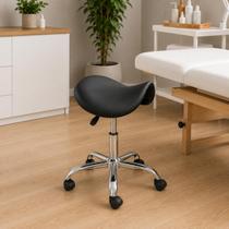 Cadeira Mocho Sela Preta Ergonômica Giratória Ajuste Altura Profissional Estética Dentista Cadeira Mocho Sela Preta Ergonômica Giratória Ajuste Altura Profissional Estética Dentista
