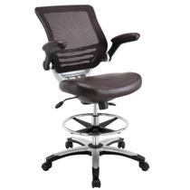 Cadeira Modway EEI-211-BRN para Desenho com Descanso de Braço Rebatível Marrom Cadeira Modway EEI-211-BRN para Desenho com Descanso de Braço Rebatível Marrom