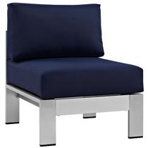 Cadeira Modway Shore Alumínio Outdoor Sem Braços Navy 64x70x60cm