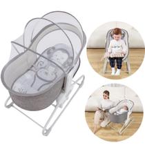 Cadeira Moisés Giratória Automática 4 em 1 Mastela Berço Balanço Para Bebê