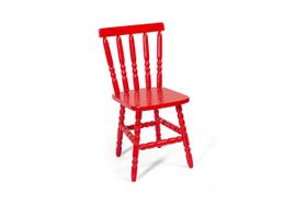 Cadeira Mônaco Assento Pequeno - Vermelha - JM Móveis