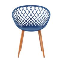 Cadeira Monaco Com Assento em Polipropileno e Base em Aço Fratini