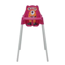 Cadeira Monster para Refeição Infantil em Polipropileno Rosa Tramontina