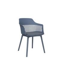 Cadeira Montreal Azul Polipropileno Couro 83x58x55cm Fratini
