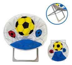 Cadeira Moon Infantil Bola Importway Camping Praia Cor Branco