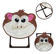 Cadeira Moon Infantil Macaco Importway Camping Praia Marrom Cadeira Moon Infantil Macaco Importway Camping Praia Marrom