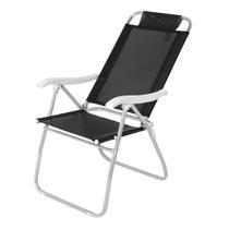 Cadeira Mormaii Reclinável 4 Posições Preta 64069 Belfix