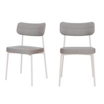 Cadeira Mynna Fixa C/4 Pes 525 X 470 X 790 Mm C/2 Um Pés Brancos. Corriente Cinza Claro Corriente Cinza Claro Cadeira Mynna Fixa C/4 Pes 525 X 470 X 790 Mm C/2 Um Pés Brancos. Corriente Cinza Claro Corriente Cinza Claro