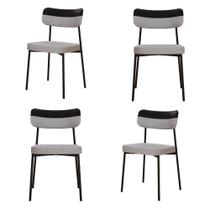 Cadeira Mynna Fixa C/4 Pes 525 X 470 X 790 Mm C/4 Un. Claro/material sintético Preto Crt Cinza Claro/material sintético Preto Cadeira Mynna Fixa C/4 Pes 525 X 470 X 790 Mm C/4 Un. Claro/material sintético Preto Crt Cinza Claro/material sintético Preto