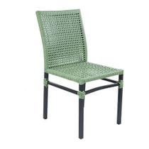 Cadeira Navagio Alumínio Fibra Sintética Gourmet Área Externa - VerdeCor