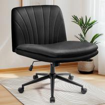Cadeira NEO CHAIR Criss Cross Giratória com Rodízios e Estofado em Couro PU Cadeira NEO CHAIR Criss Cross Giratória com Rodízios e Estofado em Couro PU