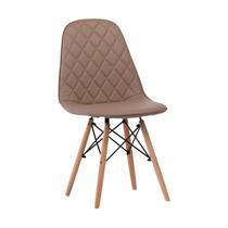 Cadeira Nice Fendi Madeira Couro 84x43x50cm Fratini