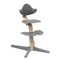 Cadeira Nomi Grey White Oak Wood para crianças e adolescentes