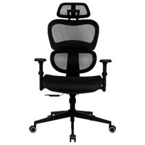 Cadeira office alera dt3 13382-7 ergonomica preta braço 3d ajuste altura e inclinacao gas - DT3 SPORTS