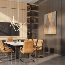 Cadeira Office Base Fixa em Aço Cromado e material ecológico Austin Marrom/Caramelo Cadeira Office Base Fixa em Aço Cromado e material ecológico Austin Marrom/Caramelo