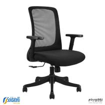 Cadeira Office Boston Preta - Rivatti Cadeira Office Boston Preta - Rivatti