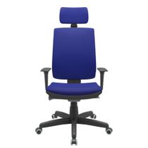 Cadeira Office Brizza Soft Aero Azul Autocompensador Com Encosto Cabeça Base Standard 126cm - 63451 Cadeira Office Brizza Soft Aero Azul Autocompensador Com Encosto Cabeça Base Standard 126cm - 63451