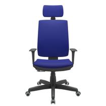 Cadeira Office Brizza Soft Aero Azul RelaxPlax Com Encosto Cabeça Base Standard 126cm - 63491