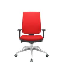 Cadeira Office Brizza Soft Aero Vermelho Autocompensador Base Aluminio 120cm - 63905 Cadeira Office Brizza Soft Aero Vermelho Autocompensador Base Aluminio 120cm - 63905