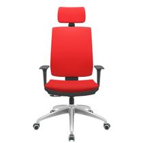Cadeira Office Brizza Soft Aero Vermelho RelaxPlax Com Encosto Cabeca Base Aluminio 126cm - 63505 Cadeira Office Brizza Soft Aero Vermelho RelaxPlax Com Encosto Cabeca Base Aluminio 126cm - 63505