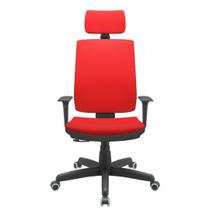 Cadeira Office Brizza Soft Aero Vermelho RelaxPlax Com Encosto Cabeça Base Standard 126cm - 63492 - Sun House