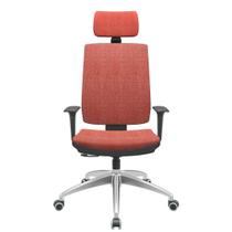 Cadeira Office Brizza Soft Concept Rose RelaxPlax Com Encosto Cabeca Base Aluminio 126cm - 63507