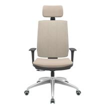 Cadeira Office Brizza Soft Poliester Fendi RelaxPlax Com Encosto Cabeca Base Aluminio 126cm - 63509