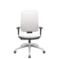 Cadeira Office Brizza Soft Vinil Branco RelaxPlax Base Aluminio 120cm - 63921 Cadeira Office Brizza Soft Vinil Branco RelaxPlax Base Aluminio 120cm - 63921