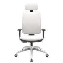 Cadeira Office Brizza Soft Vinil Branco RelaxPlax Com Encosto Cabeca Base Aluminio 126cm - 63512 Cadeira Office Brizza Soft Vinil Branco RelaxPlax Com Encosto Cabeca Base Aluminio 126cm - 63512
