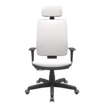 Cadeira Office Brizza Soft Vinil Branco RelaxPlax Com Encosto Cabeça Base Standard 126cm - 63500