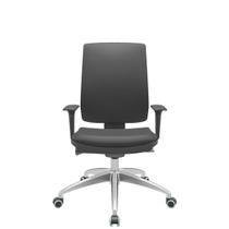 Cadeira Office Brizza Soft Vinil Preto Autocompensador Base Aluminio 120cm - 63902 Cadeira Office Brizza Soft Vinil Preto Autocompensador Base Aluminio 120cm - 63902