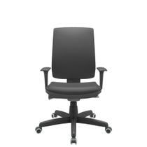 Cadeira Office Brizza Soft Vinil Preto Autocompensador Base Standard 120cm - 63896 Cadeira Office Brizza Soft Vinil Preto Autocompensador Base Standard 120cm - 63896