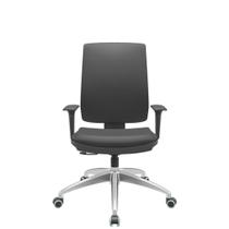 Cadeira Office Brizza Soft Vinil Preto RelaxPlax Base Aluminio 120cm - 63915 Cadeira Office Brizza Soft Vinil Preto RelaxPlax Base Aluminio 120cm - 63915