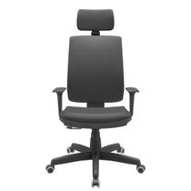Cadeira Office Brizza Soft Vinil Preto RelaxPlax Com Encosto Cabeca Base Standard 126cm - 63489 Cadeira Office Brizza Soft Vinil Preto RelaxPlax Com Encosto Cabeca Base Standard 126cm - 63489