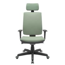 Cadeira Office Brizza Soft Vinil Verde Autocompensador Com Encosto Cabeça Base Standard 126cm - 63458
