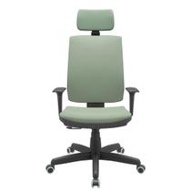 Cadeira Office Brizza Soft Vinil Verde RelaxPlax Com Encosto Cabeça Base Standard 126cm - 63499