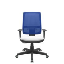 Cadeira Office Brizza Tela Azul Assento Aero Branco RelaxPlax Base Standard 120cm - 63875 Cadeira Office Brizza Tela Azul Assento Aero Branco RelaxPlax Base Standard 120cm - 63875