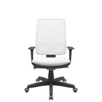 Cadeira Office Brizza Tela Branca Assento Aero Branco Autocompensador Base Standard 120cm - 63728 - Sun House