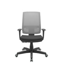 Cadeira Office Brizza Tela Cinza Assento Aero Preto RelaxPlax Base Standard 120cm - 63878
