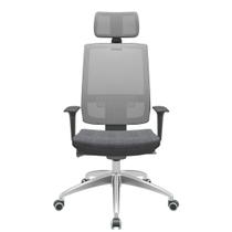 Cadeira Office Brizza Tela Cinza Com Encosto Assento Concept Granito Autocompensador 126cm - 63200 Cadeira Office Brizza Tela Cinza Com Encosto Assento Concept Granito Autocompensador 126cm - 63200