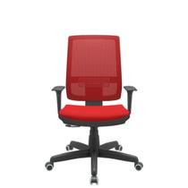Cadeira Office Brizza Tela Vermelha Assento Aero Vermelho RelaxPlax Base Standard 120cm - 63866 - Sun House