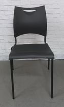 Cadeira Office cor Preta sem Braço - Modelo Bistrô