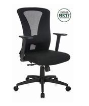 Cadeira Office Diretor C/ Tensor Lombar, Reg. Braços, Sist. Relax, Encosto Tela Mesh - BLUME